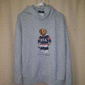 Ralph Lauren Polo Hockey teddy bear hoodie